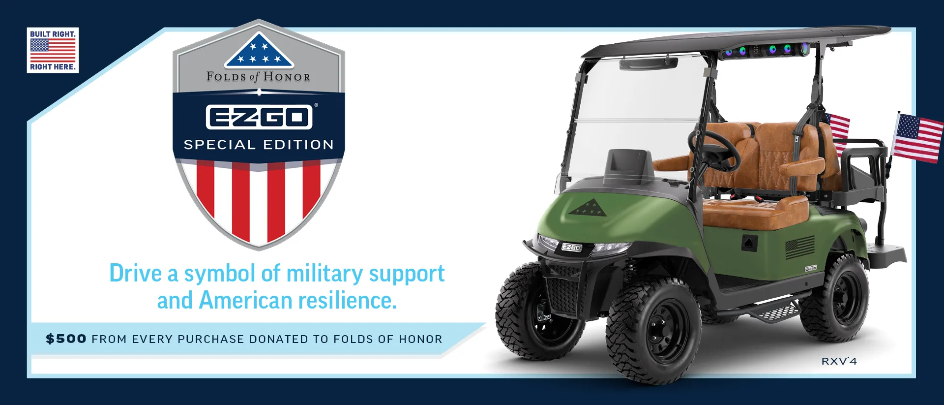Folds of Honor E-Z-GO Special Edition